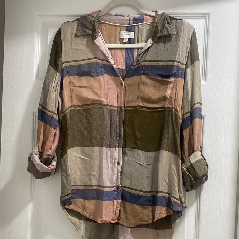 Lucky Multicolor Plaid Button-Up Shirt